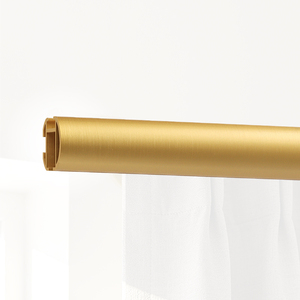 Tringle à rideaux KYOK moderne dorée avec embouts cylindriques, design antirouille pour la décoration intérieure - Product Image 6