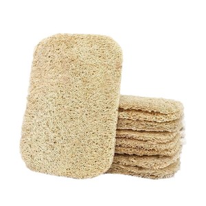 Loofah Sponge Cleaning Pad Small Size Household Kitchen Dishwashing Brush Natural Sponge Scouring Pad - Product Image 1
