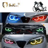 Kontrol Warna RGB SJC Lewat Ponsel untuk BMW Seri 2 F22 F23 M2 F87 2018-2022 Modul LED RGB DRL Plug and Play