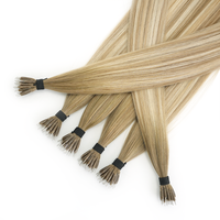 Extensions de cheveux Lanmuse Hair Nano Tip, 100% cheveux humains vierges Remy, qualité russe, extensions invisibles à nano-perles, usage professionnel en salon