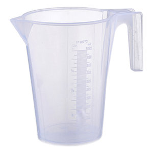 1L Transparent PP <strong>Plastic</strong> <strong>Measuring</strong> <strong>Jug</strong> with Embossed Scale Mark - Product Image 1