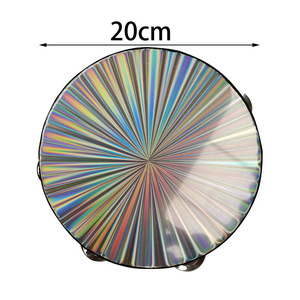 Pandereta Láser de Doble Fila Orff de 6, 8 y 10 Pulgadas, Instrumento Musical Infantil, Acompañamiento de Banda, Percusión de Plástico, Hecho en Shanghái - Product Image 5