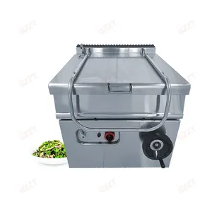 Stainless Steel 80L Manual lifting Gas Tilting Braising Pan Restaurant Commercial Kitchen Gas/electric Cooking Equipment