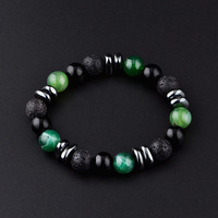 Bracelet en Pierres Naturelles Mélangées Irrégulières 10 mm de Haute Qualité, Bijou Tendance Cadeau pour Hommes et Femmes
