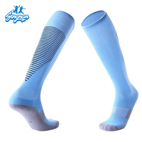 Chaussettes de sport en tissu éponge pour hommes, logo personnalisé, hauteur genou, respirantes, nouveau design, chaussettes de sport pour adultes, chaussettes de football en nylon, chaussettes de cyclisme