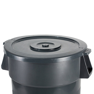 Outdoor Dust <b>Bin</b> 80L Cylindrical Plastic With <b>Wheels</b> For Household And Commercial Use - Product Image 1