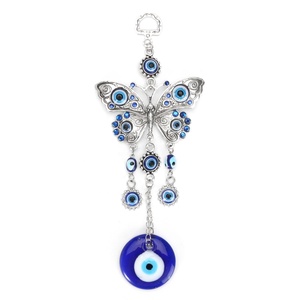 20*8cm Turco Azul Vidro <span class=keywords><strong>Evil</strong></span> Eyes Parede Pendurado Pingente Borboleta Lucky Proteção <span class=keywords><strong>Hamsa</strong></span> Mão Amuleto Casa Carro Decoração Escritório - Product Image 6