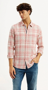 Cotton Oxford Checked Shirt Men Casual Slim Fit Long Sleeve Formal Export Quality Bulk Wholesale Supplier - Product Image 3