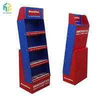Kundenspezifische Faltbare Postkarten-Karton-Display-Ständer POS-Bodenaufsteller für Bücher