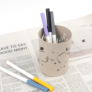 Multi-Functional Modern Simple Design Round Shape Metal Pen <b>Holder</b> for Desk <b>Makeup</b> Brushes Cup Pencil <b>Holders</b> - Product Image 5
