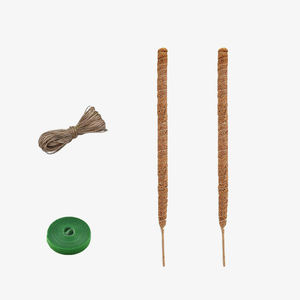 เสาโคโคนัทโคไอร์แบบโค้งงอได้ ขนาด 40 นิ้ว/100 ซม. 2 ชิ้น สำหรับควบคุมศัตรูพืช รองรับต้นไม้ อุปกรณ์ทำสวน ใยมะพร้าว คลังสินค้าในประเทศสหรัฐอเมริกา - Product Image 6