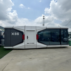 2025 Portable Cabin Bungalow Expandable Container House Space Capsule on Wheel Homestay Integrated House Space Capsule - Product Image 1