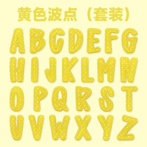 สติกเกอร์ติดเอง ลายปักทวิลล์ ลายจุดหลากสี ตัวอักษรปัก สำหรับเสื้อผ้า เคสมือถือ กระเป๋าเรียน หมวก หนังสือ ของตกแต่ง - Product Image 5