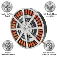 RT-EXO8108-8 Motor Exoesquelético de Alta Gama de 410W y 24Nm, Actuador de Alta Velocidad para Articulaciones de Cadera y Muslo para Robots Biónicos