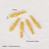 Vente en gros de fermoirs et connecteurs en argent S925 plaqué or 24 carats pour la fabrication de colliers, boucles d'oreilles et bracelets DIY