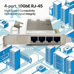 การ์ดเชื่อมต่อเครือข่ายแบบมีสาย X710-T4 X710T4G1P5 PCIe 3.0x8 4 พอร์ต 10GbE RJ-45 สำหรับเซิร์ฟเวอร์ มีสินค้าในสต็อก - Product Image 5