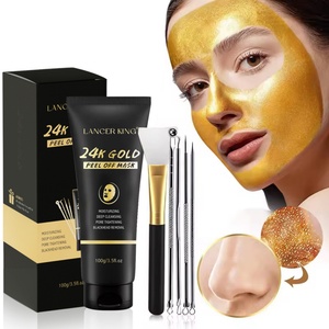 Mascarilla Facial Peel-Off de Oro 24k al por Mayor, 100g, Marca Privada, Cuidado de la Piel, Limpieza Profunda, Hidratante, Reduce Poros - Product Image 1