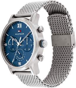 Reloj Analógico de Cuarzo Multifuncional para Hombre, Aleación de Acero Inoxidable, Correa de 22 mm, Esfera de 44 mm, Estilo Deportivo - Product Image 2