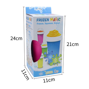 Gobelet Magique pour Slushy Glacé, Quatre Couleurs, en Silicone Alimentaire, pour Préparer des Smoothies DIY - Product Image 4