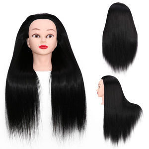 Tête de mannequin en <span class=keywords><strong>cheveux</strong></span> humains très longs avec épaule mariée Cosmétologie Coiffure Tête d'entraînement Mannequin tête de poupée Mannequins de <span class=keywords><strong>cheveux</strong></span> - Product Image 6