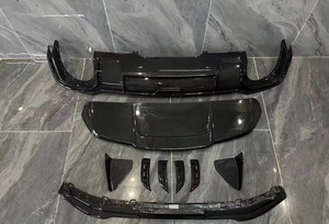 Kit de Carrocería para Audi RS4, Estilo Mejorado, Difusor Delantero de Fibra de Carbono, Alerón, Faldones Laterales - Product Image 2