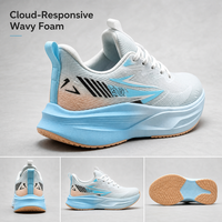 Chaussures de course Performance Wing-Series pour hommes 2026 / Amorti ondulé à semelle épaisse / Tendance mode, souples et respirantes pour le printemps / Direct usine
