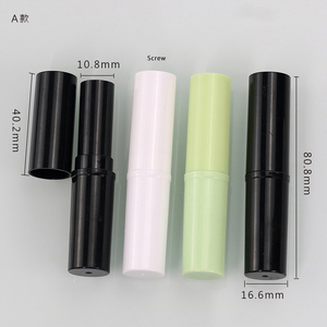 Tubes de cire à lèvres ronds 3g DIY <span class=keywords><strong>en</strong></span> vrac, tubes <span class=keywords><strong>en</strong></span> plastique vides remplissables directement pour rouge à lèvres et base de lèvres, emballage cosmétique <span class=keywords><strong>en</strong></span> plastique - Product Image 2