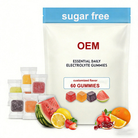 Gummies véganes naturelles d'électrolytes et de magnésium OEM avec 6 électrolytes pour l'énergie des sportifs et des coureurs