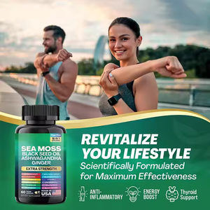 Viên nang rêu biển đặt rêu biển dầu hạt đen Ashwagandha chiết xuất gừng miễn dịch và tăng cường năng lượng bổ sung - Product Image 6