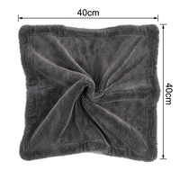 Serviette de nettoyage automobile en microfibre personnalisable à séchage rapide, double épaisseur torsadée 1200 g/m² 40x40, ultra absorbante pour le detailing auto