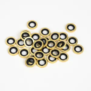 Fabbrica stock gomma dowty bounded seals washer kit anello in metallo legato rondella seal