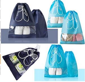 Bolsa para Zapatos con Cordón y Ventana de PVC, No Tejida, para Almacenamiento y Organización, Nueva Llegada - Product Image 6