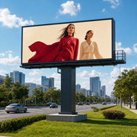 Gabinete de Hierro Resistente a la Intemperie P3 IP65 para Publicidad en Carreteras y Centros de Transporte, Servicio Directo de Fábrica, Pantalla LED para Exteriores