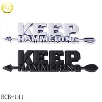 Émail écologique lettre voiture Badge accessoire en alliage de Zinc voiture Alphabet emblèmes autocollant Auto plaque Led voiture Logos pour Souvenir
