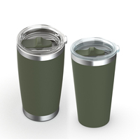 Couvercle de remplacement coulissant résistant aux éclaboussures, couvercle de gobelet de 10 pièces, 20 oz pour 16oz 20 oz 30oz
