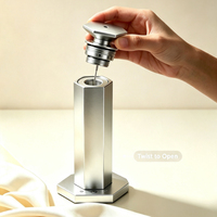 Dispensador de Ambientador Inteligente con Temporizador, Control Remoto, 100 ml, Difusor de Aceite sin Agua de Metal para Espacios Grandes, Purificador de Aire Ecológico
