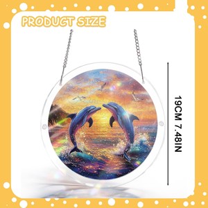83Pcs Acrylic Suncatcher <b>Puzzle</b> Window Hanging, DIY Acrylic Sun Catcher Ornament Garden Home Wall Decor Gift for Mom Women - Product Image 5