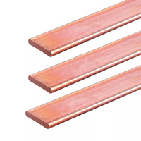 Barre plate en cuivre pur 300A 380A 400A, barre omnibus en cuivre pour mise à la terre des boîtes de distribution