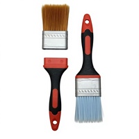Pinceaux de peinture murale industriels brevetés, à montage sur fil, tête de brosse détachable, couleur personnalisée, options multi-tailles, poignée ergonomique