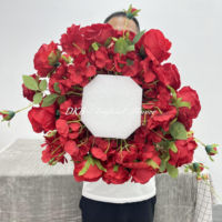 Großhandel Realistische Tischdekoration Künstliche Seidenrosen-Kugeln für Hochzeiten, Erntedankfest und Abschlussfeiern