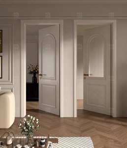 Modern Retro <strong>Interior</strong> French Wooden <strong>Doors</strong> High Quality Waterproof Solid Wood for Houses Bedrooms Hotels Villas Hospitals - Product Image 3