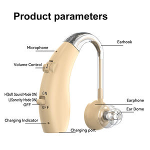Aide Auditive BTE Analogique Rechargeable OTC Abordable <span class=keywords><strong>pour</strong></span> Seniors Adultes, Réduction des Acouphènes, Son Clair Écologique, Utilisation Quotidienne - Product Image 3