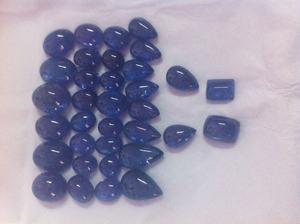 เบาะ Tanzanite สีฟ้าขัดเงาแบบแฮนด์เมดขนาดฟรีไซส์ใหญ่เครื่องประดับแทนซาไนต์ธรรมชาติทำด้วยมือ - Product Image 6