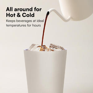 Vaso Térmico de Doble Pared sin BPA de Grado Alimenticio de China, 8oz 12oz, para Café, Agua, Cerveza, Botella de Viaje con Pajita Metálica, Venta al por Mayor - Product Image 4