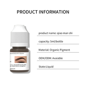 Encre liquide pour tatouage de sourcils PMU à marque privée, pigment organique pour microblading, couleur pour maquillage permanent et art corporel - Product Image 5
