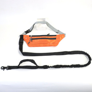 Outdoor Sports Waist Bag With Traction Rope Hands Free Nylon Reflective <b>Pet</b> <b>Leash</b> Orange - Product Image 1