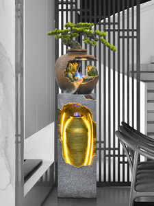 Rocalla de resina fuente corriente para sala de estar, balcón, estanque de peces, cortina de agua, decoración de pared para paisajismo interior y exterior - Product Image 4