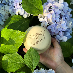 Coral Pet Small Mini Ashes Keepsake Dog <strong>Cat</strong> Animal Porcelain <strong>Urn</strong> Paw Modern Cremation Ashes <strong>Urn</strong> Ash Container Ceramic Pet <strong>Urn</strong> - Product Image 6