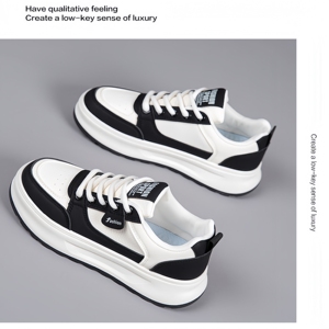 <span class=keywords><strong>Zapatillas</strong></span> Blancas Casuales para <span class=keywords><strong>Mujer</strong></span> 2026, Plataforma Gruesa, Aumentan la Altura, Suaves y Cómodas, Diseño Exclusivo, Combinan con Todo - Product Image 5