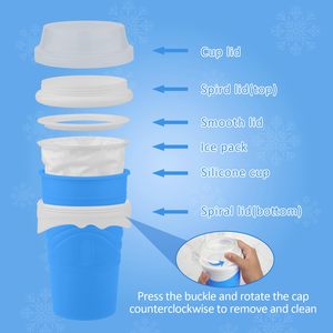 Slushie <b>Maker</b> Cup 500ML DIY Magic Slushy <b>Maker</b> Squeeze Cups Portable Smoothie Squeeze Cups for Juices Milk and Ice <b>Cream</b> Make - Product Image 6